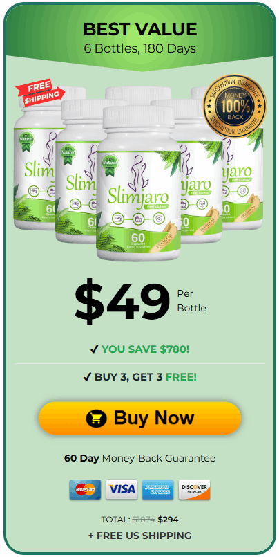 Slimjaro Price 6 Bottles